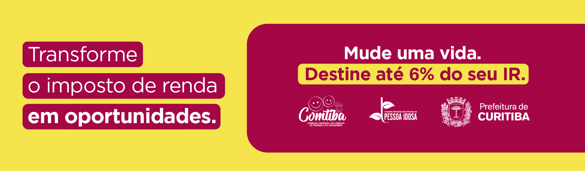 Destinação de Imposto de Renda